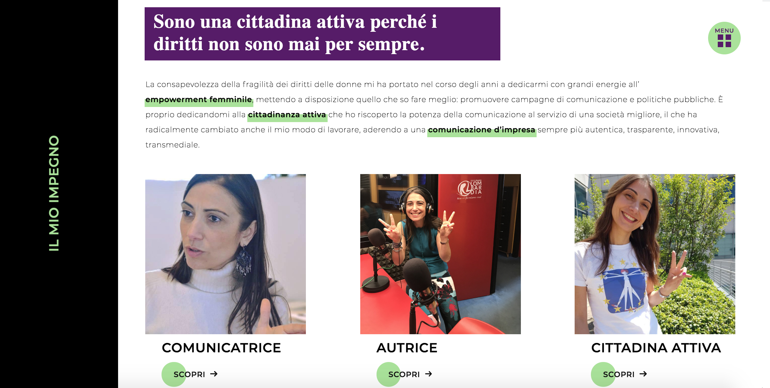 Daniela Poggio pink different siti web professionali Venezia-Treviso-Veneto